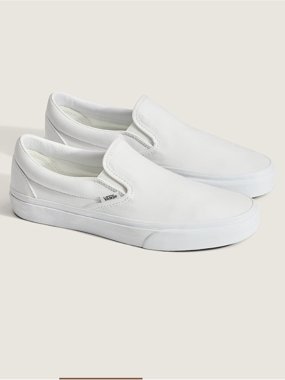 Vans Classic Slip-On Shoes in White